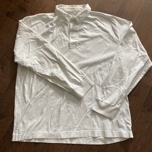 Everlane White Ruby Shirt / Long Sleeve Polo
